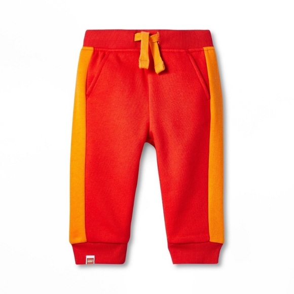 Baby Track Jogger Pants - LEGO® Collection X Target New Born Red- New Born - Picture 1 of 6